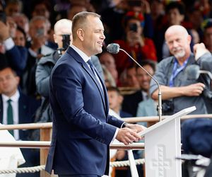 Prezydent na dożynkach.