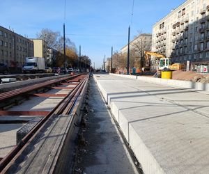 Budowa tramwaju do Dworca Zachodniego w listopadzie 2025 r.