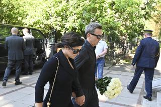 Katarzyna Cichopek na pogrzebie Andrzeja Precigsa