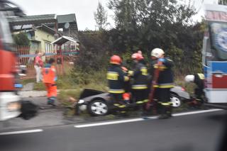 Groźny wypadek w Michałowicach. Jedna osoba została ranna