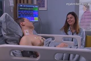 M jak miłość odc. 1694. Jakub Karski (Krzysztof Kwiatkowski), Kasia (Paulina Lasota)