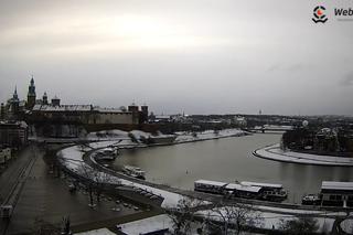 Śnieg w Krakowie spadł na wiosnę