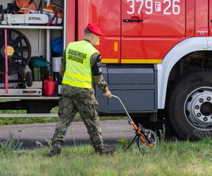 Tragiczny wypadek w Lubuskiem. Kobieta zginęła przygnieciona kontenerem wojsk USA