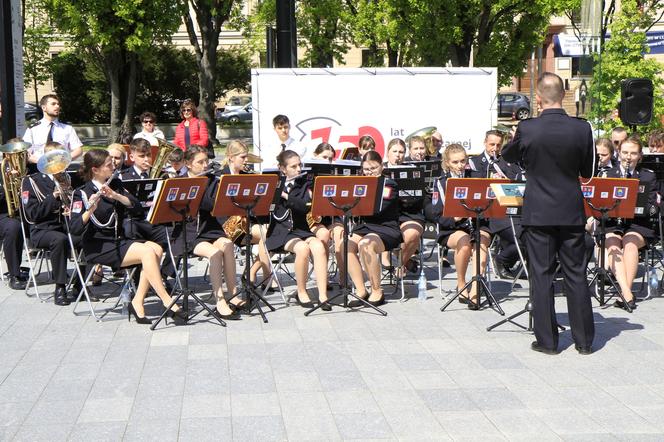 Piknik strażacki na Placu Teatralnym w Lublinie