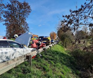 Tragiczny wypadek w miejscowości Wzdół Kolonia. Nie żyją dwie osoby, kolejne dwie są ranne