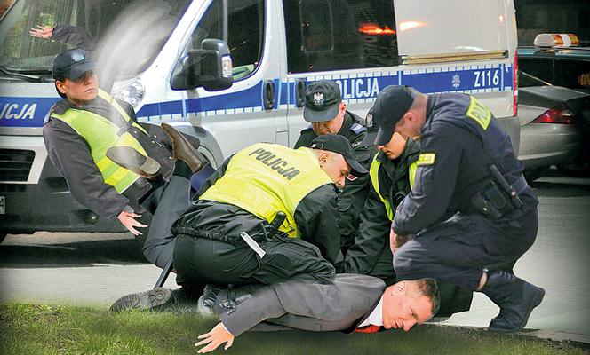 Przemysław Wipler mści się na policji?