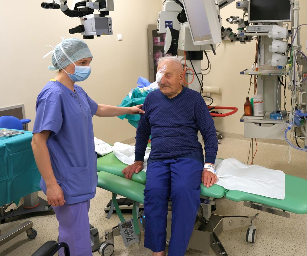 101-letni pan Tadeusz przeszedł operację zaćmy. Chciałby w dalszym ciągu służyć Polsce