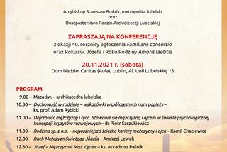Lublin - konferencja Patris Corde: serce mężczyzny, serce ojca