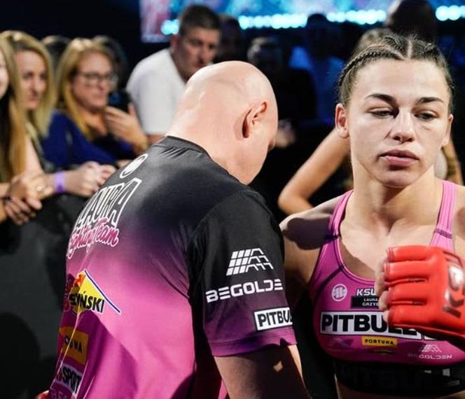 Laura Grzyb przed i po walce na KSW