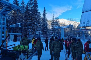 Ćwiczenia ewakuacji turystów w Tatrach