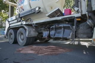 Betoniarka wyrzuciła tramwaj z torów