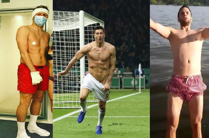 Polscy piłkarze bez koszulek