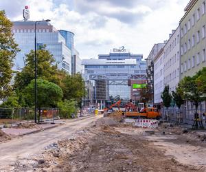 Budowa tramwaju na ul. Rakowieckiej w Warszawie