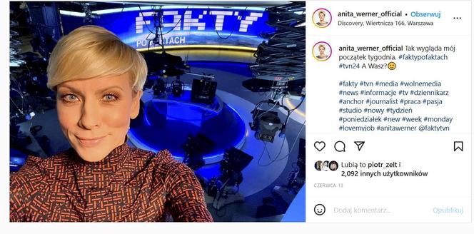 Anita Werner świętuje 25-lecie TVN