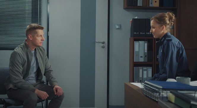 M jak miłość odc. 1878. Natalka (Dominika Suchecka), Paweł (Rafał Mroczek)