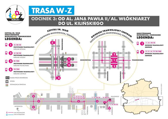 Komunikacja na trasie WZ