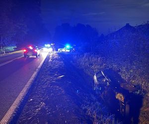Plaga pijanych kierowców na Śląsku! Jeden skosił latarnię, drugi wylądował w rowie