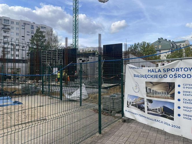 Nowa hala sportowa powstaje na Białołęce (wrzesień 2025)