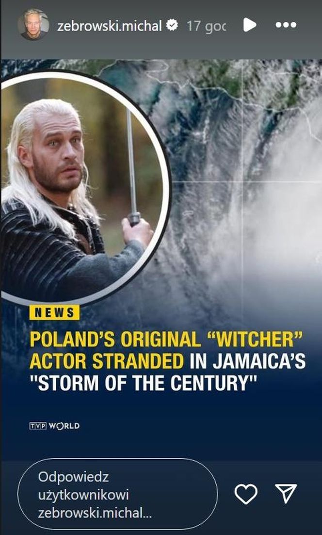 Michał Żebrowski pokazał oko cyklonu! Potworne zniszczenia po Melissie