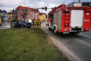 Wypadek na Placu Poznańskim. Jedna osoba trafiła do szpitala