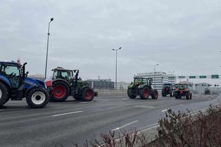 Strajk rolników w Krakowie