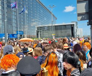 Pyrkon 2025. Tłumy uczestników przed MTP  