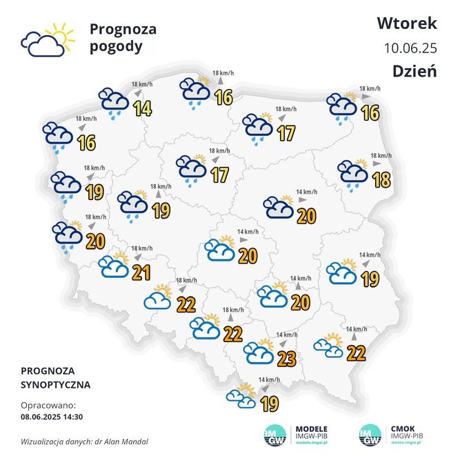 Nadchodzi pierwsza fala upałów w Polsce. Prognoza IMGW do 14.06.2025 r. 