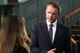 Barwy szczęścia odc. 3132. Bruno Stański (Lesław Żurek), Oliwka (Wiktoria Gąsiewska)