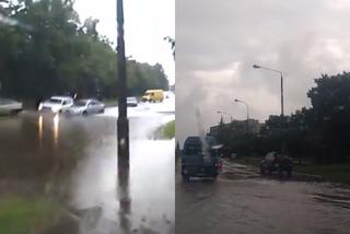 Ulewa nad Łodzią: zalane ulice, paraliż tramwajów! Na wielu ulicach wciąż stoi woda [WIDEO]