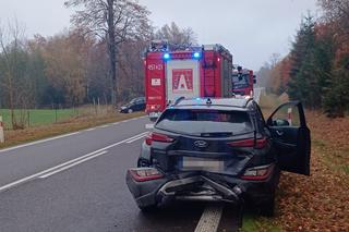 Przed jadące auto wybiegła krowa. Niebezpieczne zdarzenie na DK 65  między Kozakami a Regielami [ZDJĘCIA]