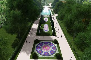 Wizualizacja parku Planty w Białymstoku po przebudowie