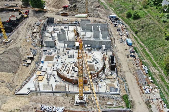 Budowa Fabryki Wody w Szczecinie - maj 2020