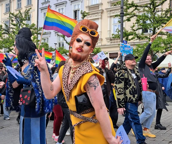 21. Marsz równości. Było kolorowo i... mokro!