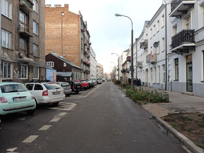 Ul. Środkowa w Warszawie przed przebudową