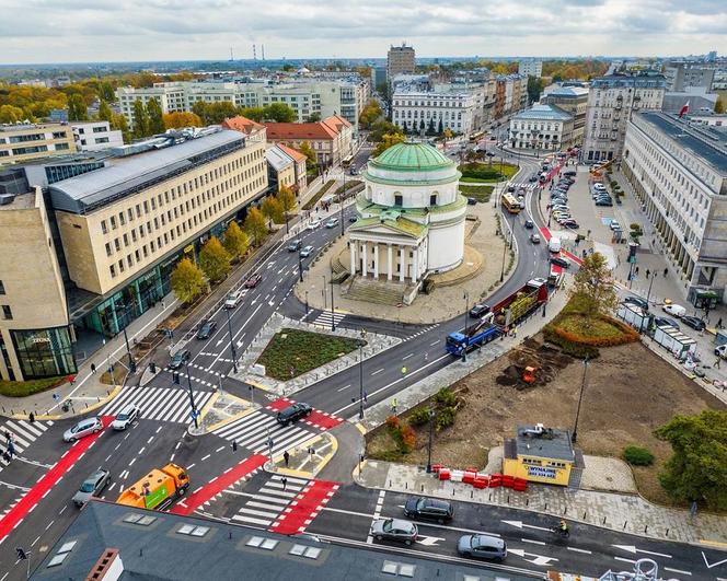 Plac Trzech Krzyży po przebudowie