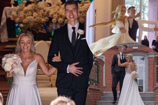 Żona Semeniuka wyglądała jak księżniczka! Piękna suknia, zapierające dech dekoracje i ogromny tort