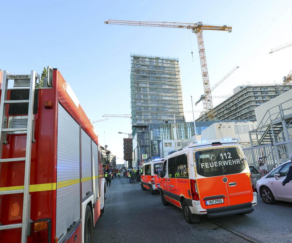 Wypadek na placu budowy w Hamburgu