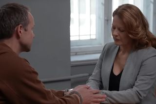 Pierwsza miłość odc. 4046. Teresa (Ewa Skibińska), Mateusz Stik (Lesław Żurek)