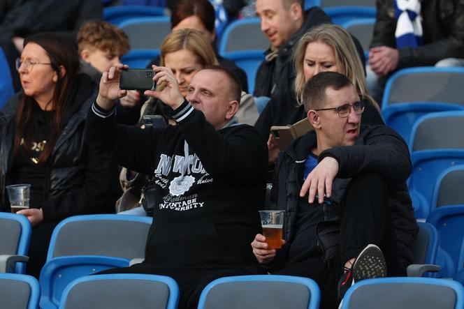 Kibice na Stadionie Śląskim podczas Wielkich Derbów Śląska (16.03.2024)