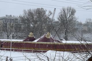 Groza na Pradze. Namiot cyrkowy zawalił się pod naporem śniegu