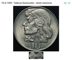 10 zł 1959 Tadeusz Kościuszko