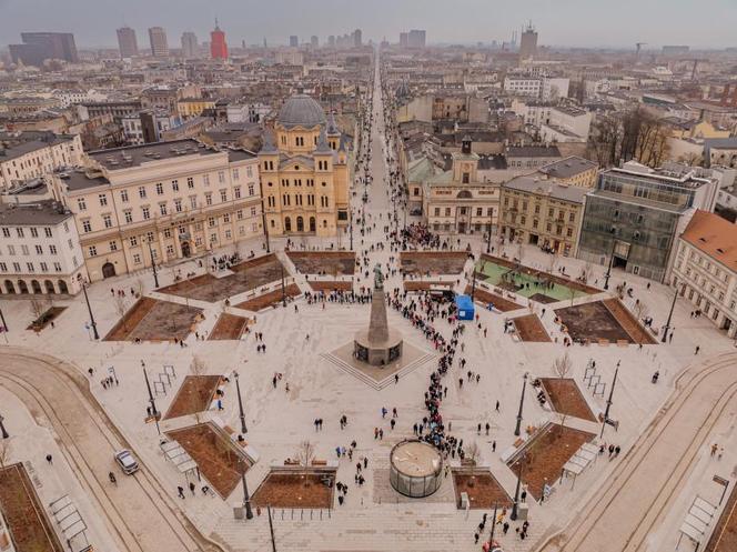 Plac Wolności w Łodzi po remoncie
