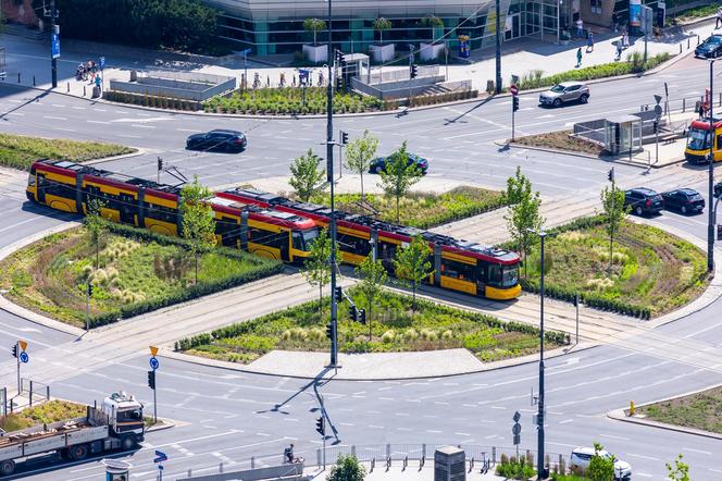 Rondo Dmowskiego centrum Warszawy