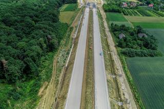 Zdjęcia z placu budowy S7 Kraków - Widoma, czerwiec 2024