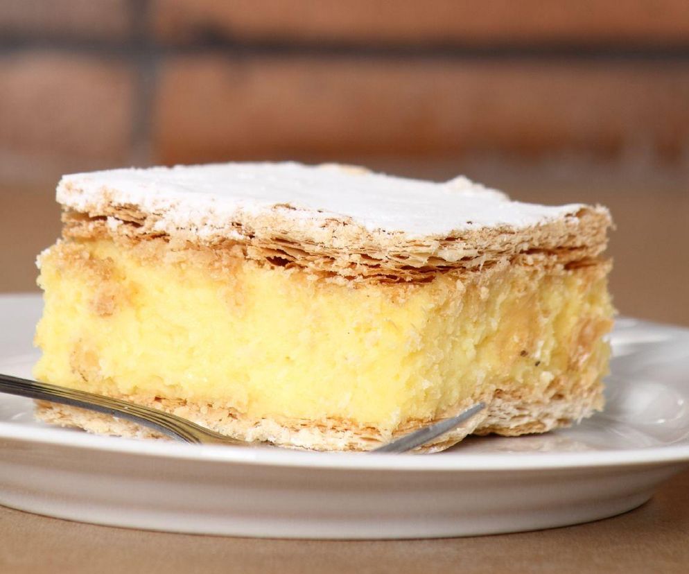 kremówka ze skórką pomarańczową