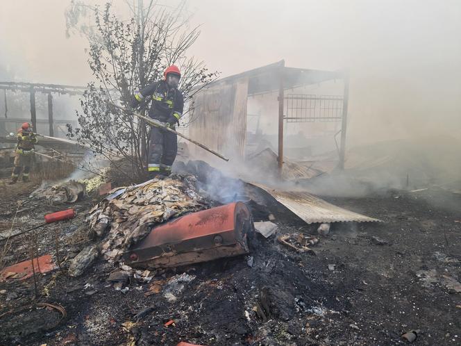 Gigantyczny pożar w Zabrzu. Paliły się niebezpieczne odpady