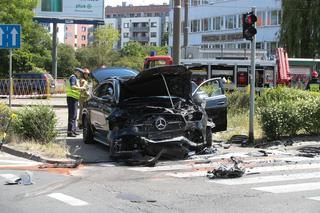 Wypadek na pl. Szyrockiego w Szczecinie