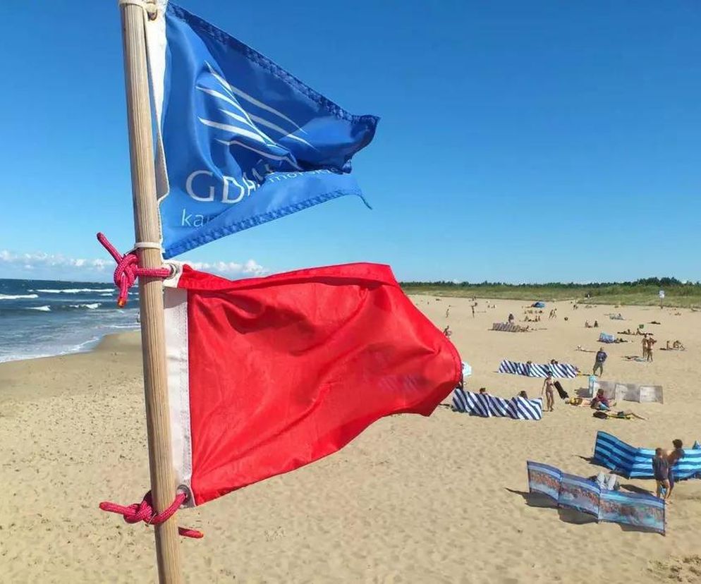 Wysoka fala i silne prądy wsteczne. Zakaz kąpieli w Gdańsku! 