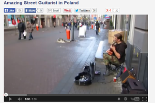 Świat zachwyca się ulicznym grajkiem z Polski! [WIDEO]