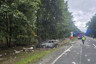 Tragiczny wypadek pod Oleśnicą. Samochód uderzył w przystanek